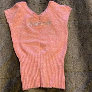 Bebe logo knit with rhinestones Pink